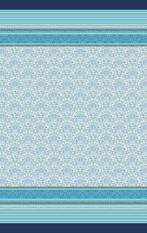 Bassetti Bedspread Cotton 240 x 255 cm Blue