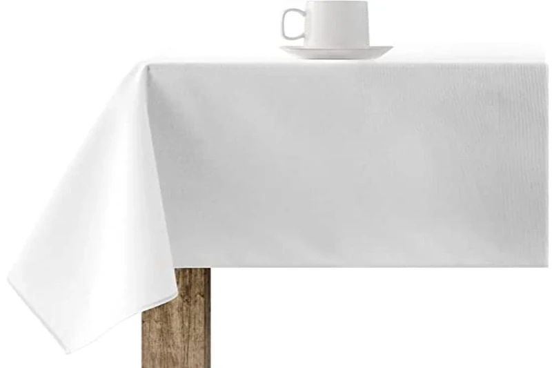 BELUM | Resin Tablecloth 100% Organic Cotton XL Size 180 x 300 cm | Stain Resin Tablecloth | Large Tablecloth for Rectangular Table