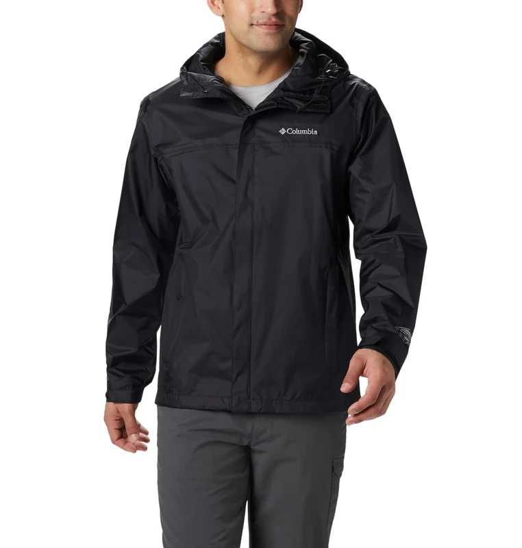 Columbia Men's Watertight 2 Jacket, Waterproof Rain Jacket, Black, Size S
