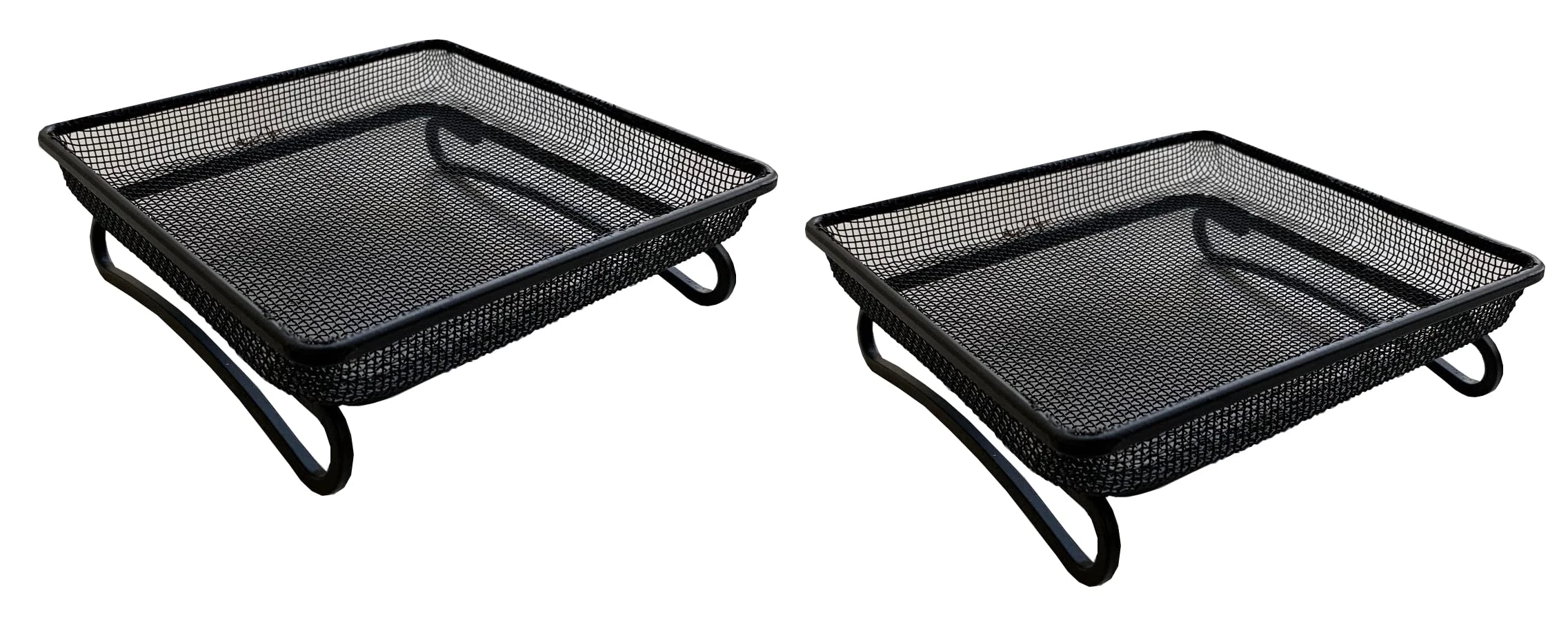 Selections Metal Ground Wild Garden Bird Feeder Seed & Nut Tray (Pack of 2)