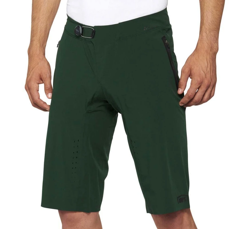 100% MTB WEAR Unisex Adult Celium Green-32 Shorts, Forest Green, 32