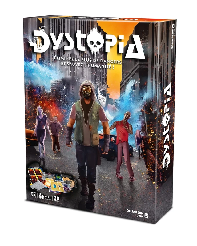 Dujardin Dystopia - Strategy Game - Who Will Save Humanity - Card Game - Teen and Adult Atmosphere - For Ages 12 and Above - 2 to 8 Players - Image 1