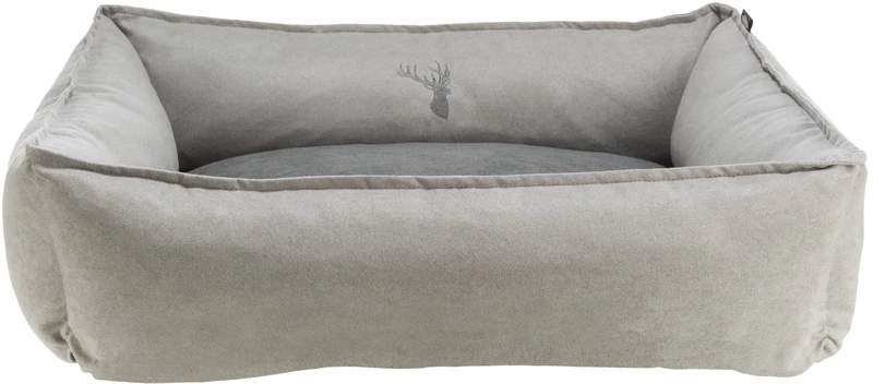 Leni bed, square, 60 × 50 cm, sand/grey