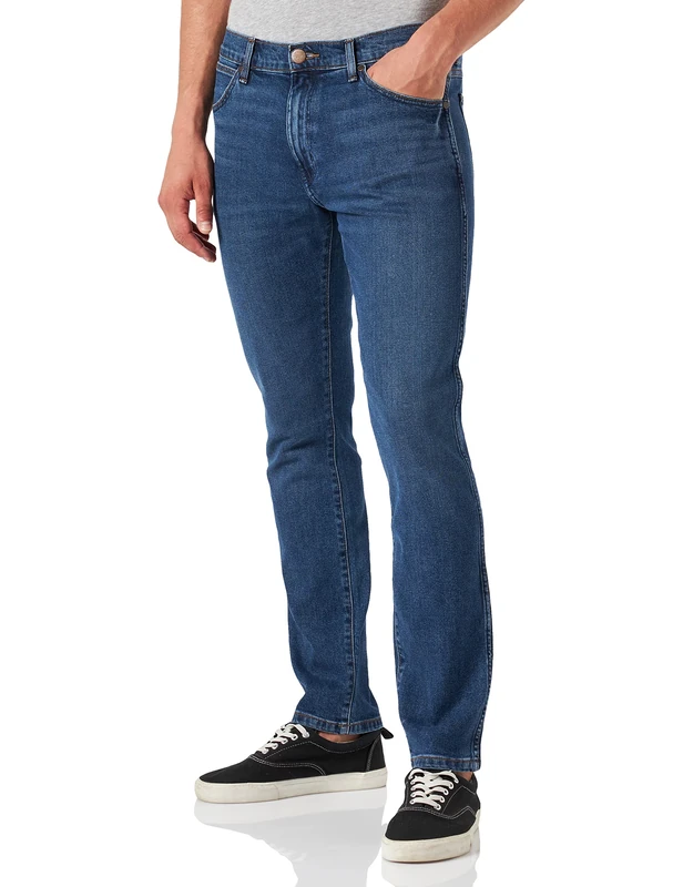 Wrangler Herren Jeans Larston, Slim Tapered Fit, Tapered Leg