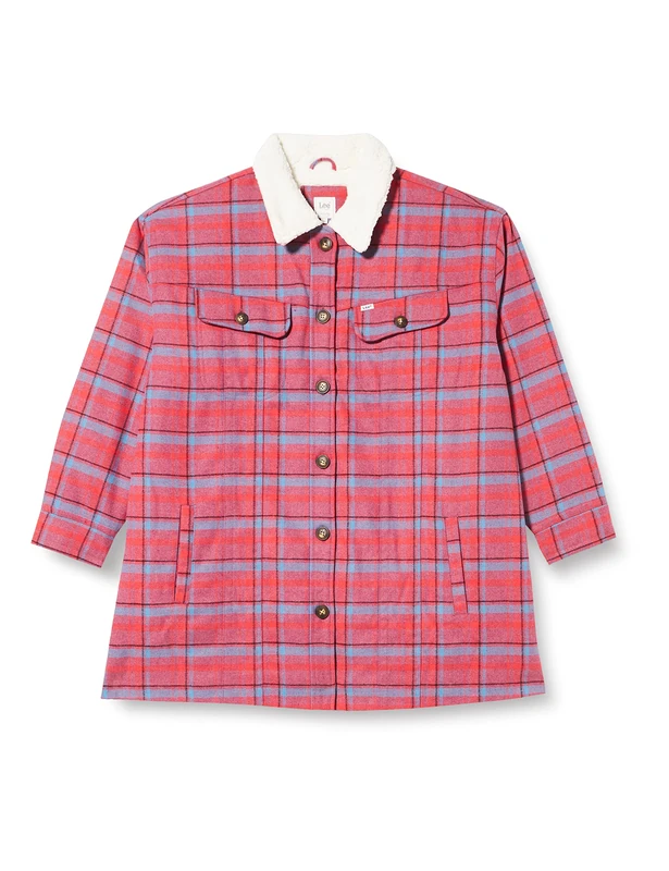 Lee Women's Wool Coat Jacket, Scarlet, XL