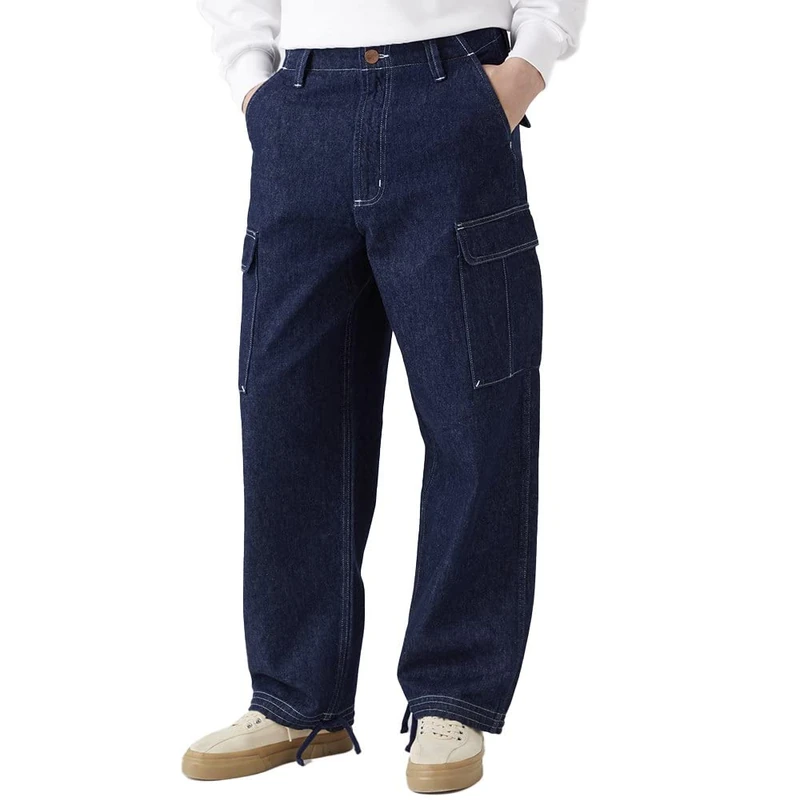 Wrangler Men's Casey Jones Cargo Trousers, Indigo Rinse, 27W x 32L