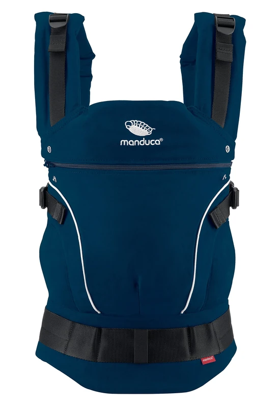 manduca First Adjustable Versatile Baby Carrier for Babies and Toddlers (3.5-20kg) - Baby Carrier with Front, Side and Back Carrier, Navy