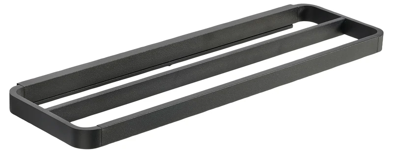 Zone Denmark Rim Double Towel Rail, 44 x 12.5 x 2.5 cm, Black