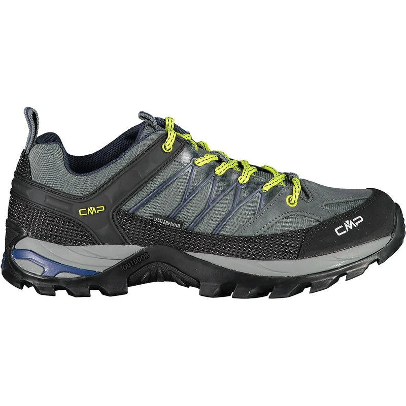 CMP Rigel Low Trekking Shoe Wp, Walking Shoe, Grey-B.Blue,