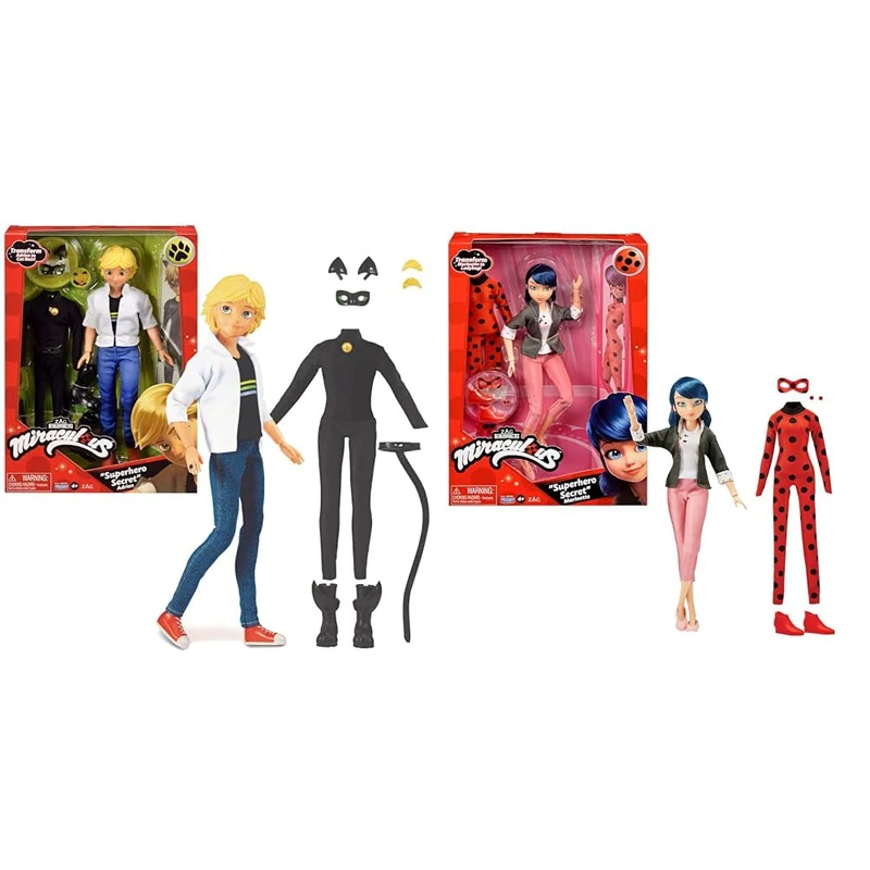 Bandai Miraculous Ladybug Adrien & Cat Noir Fashion Doll Set