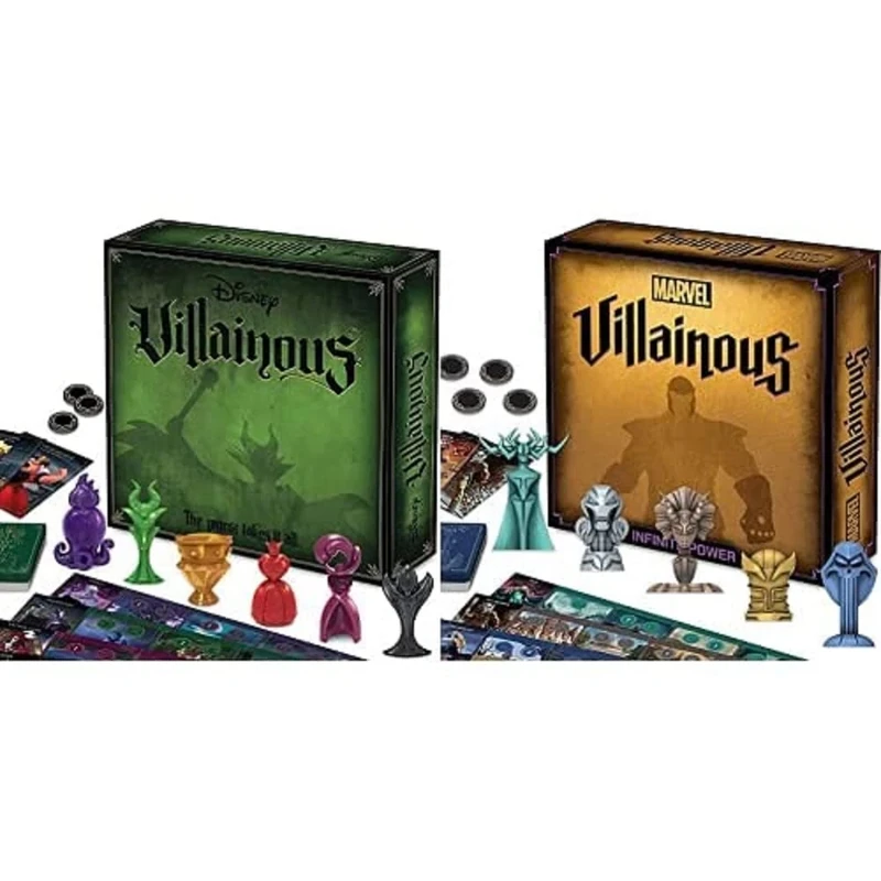 Ravensburger Disney Villainous Worst Takes It All -Family Board Games for Adults & Kids Age 10 Years Up & Marvel Villainous Infinite Power - Strategy Board Games for Adults and Kids Age 12 Years Up