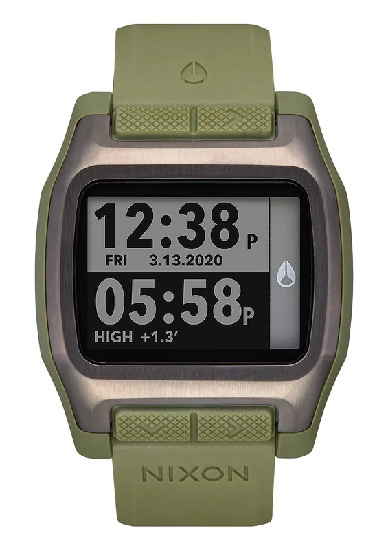 Nixon A1308-1085-00 Men's Digital Japanese Automatic Movement Watch with Plastic Strap