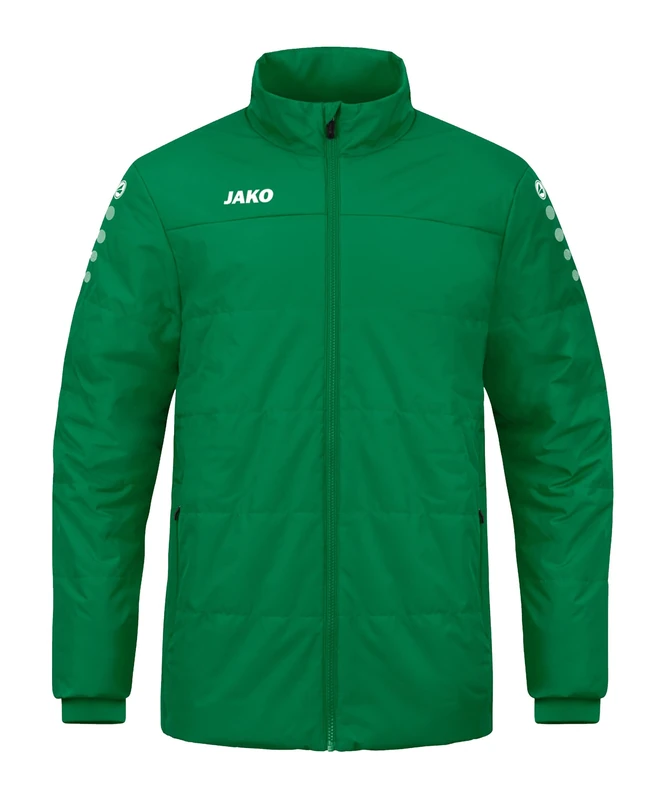JAKO Men's Team Coach Jacket, Sports Green, XL