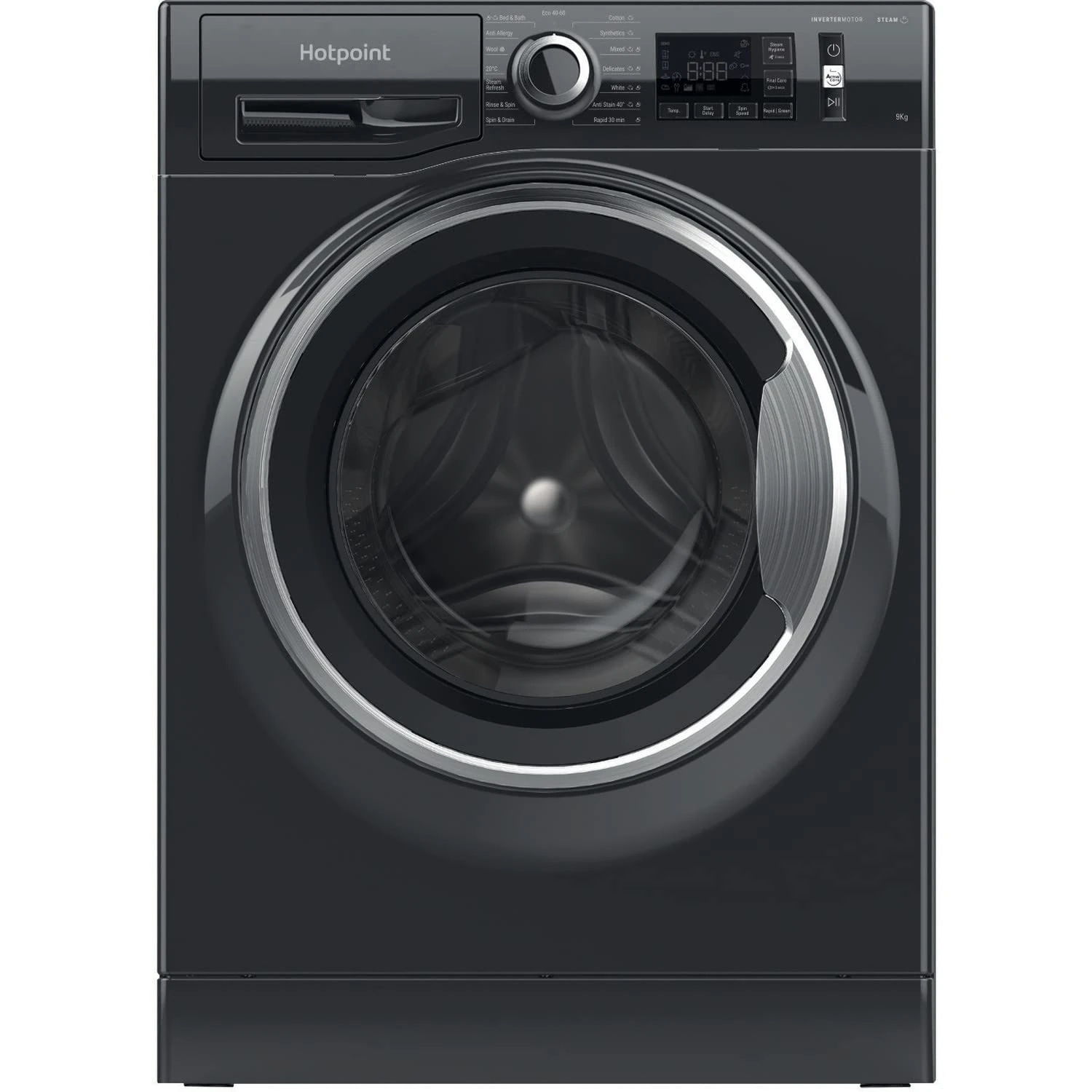 Hotpoint ActiveCare 9kg 1400rpm Freestanding Washing Machine - Black