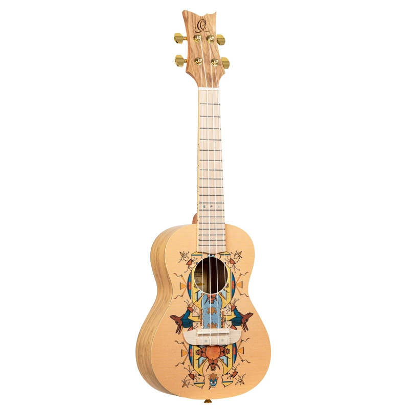 Ortega Guitars Concert Ukulele Acoustic – Art Series – Spruce, Egypt (RUAR-EY)