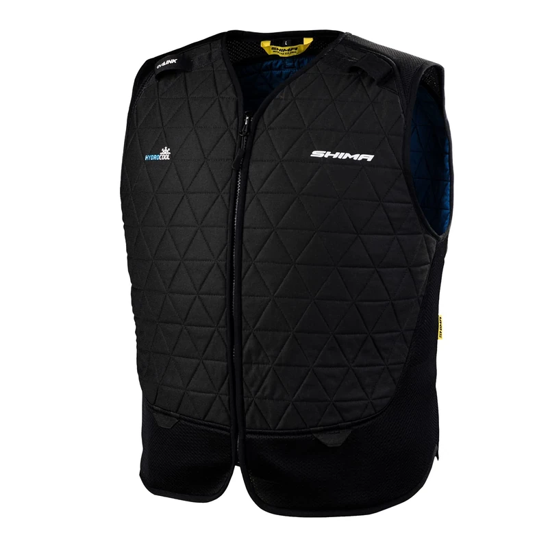 Shima Hydrocool Vest Ultralight Cooling Motorcycle Vest Made of HyperKwel Polymer Up to 8 Hours Cooling Effect Compatible Jackets (Black, XXL)