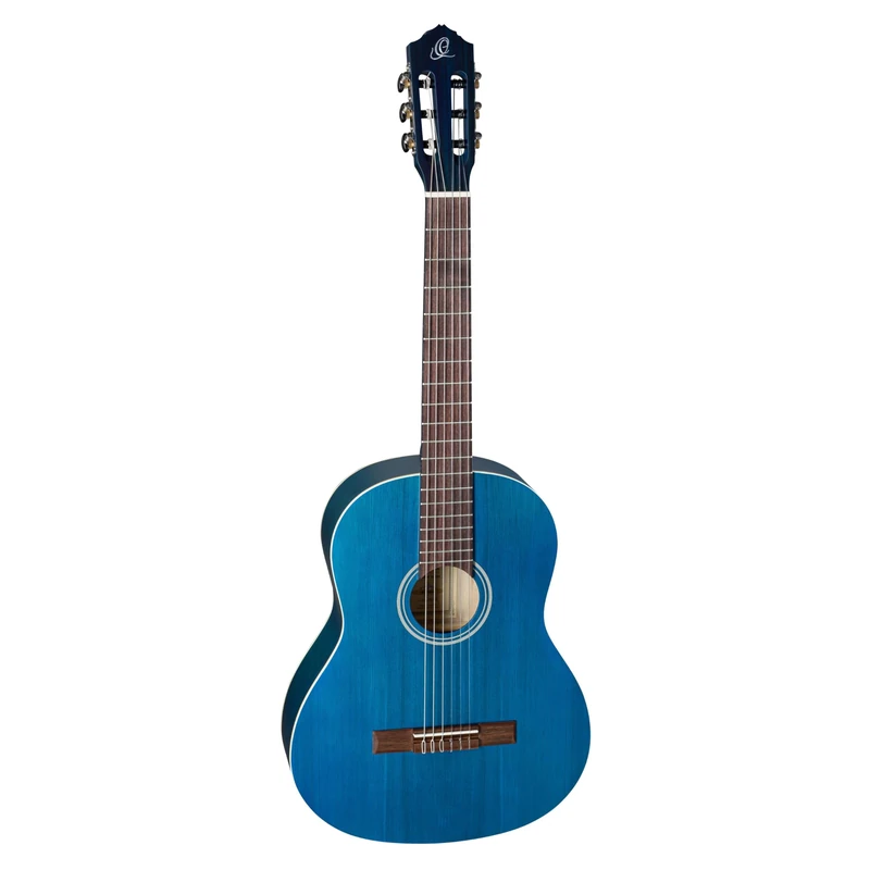Ortega Guitars 4/4 Classical Guitar – Student Series – Spruce, Catalpa, Blue (RST5MOC)