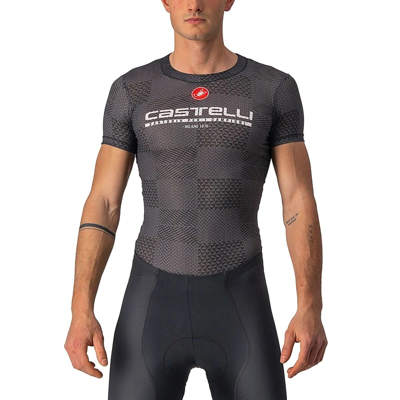 CASTELLI Men's Pro Mesh Bl Short Sleeve T-Shirt Black