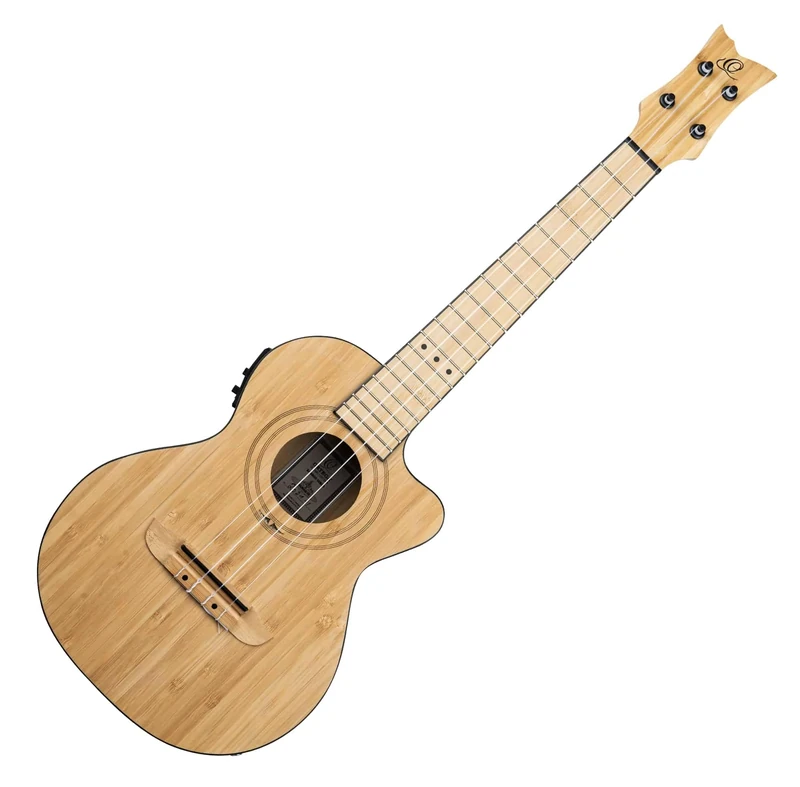 Ortega Guitars Tenor Ukulele Electro-Acoustic – Bamboo Series – Including Gigbag – Bambus, Natur (RUNAB-TE)