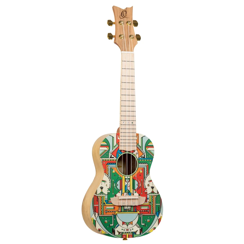 Ortega Guitars Concert Ukulele Acoustic – Art Series – Spruce, Himalaya (RUAR-HY)