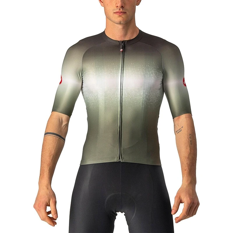 CASTELLI 4522014-075 AERO RACE 6.0 JERSEY Sweatshirt Men's Military Green/Light Black XXL