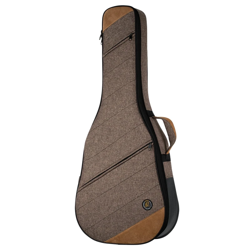 Ortega Guitars Guitar Soft Case - Dreadnought - Case for Left-Handed Acoustic Guitar - Height 107 cm - Width 42 cm - Cotton/Canvas, Brown (OSOCADN-CP-L)