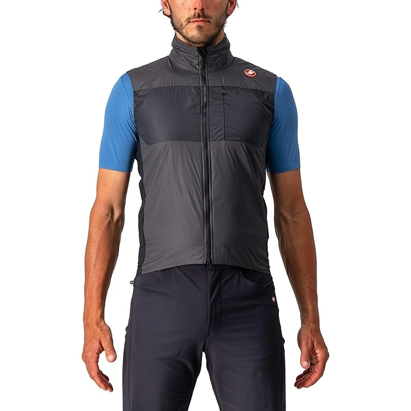 Castelli 4522010-030 UNLIMITED PUFFY VEST Sports vest Man dark gray/blackargento gray XXXL