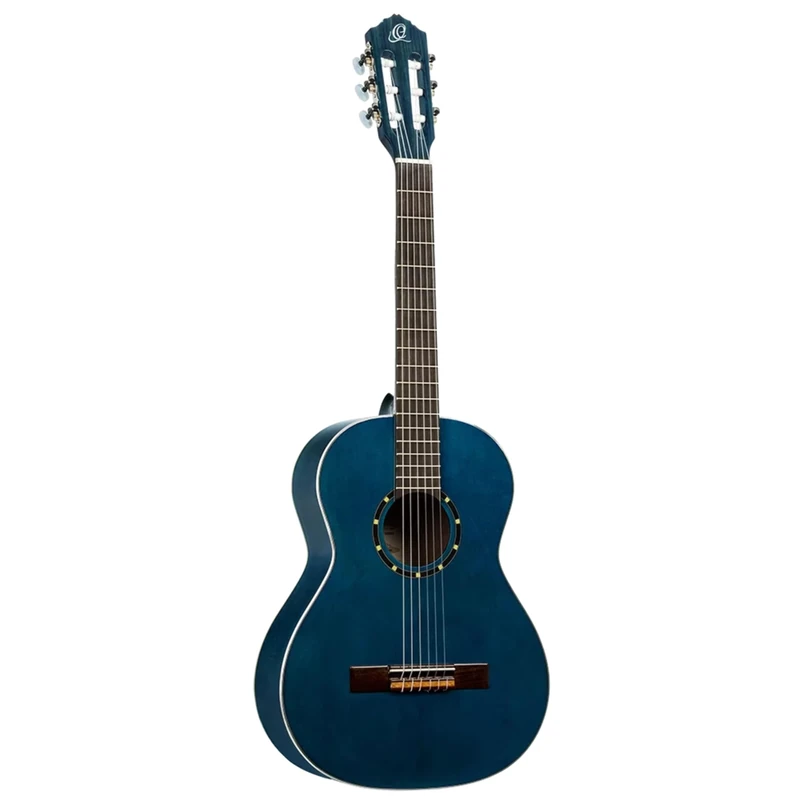 Ortega Guitars 3/4 Classical Guitar – Family Series – Including Gig Bag – Spruce, Mahogany, Blue (R121-3/4OC)