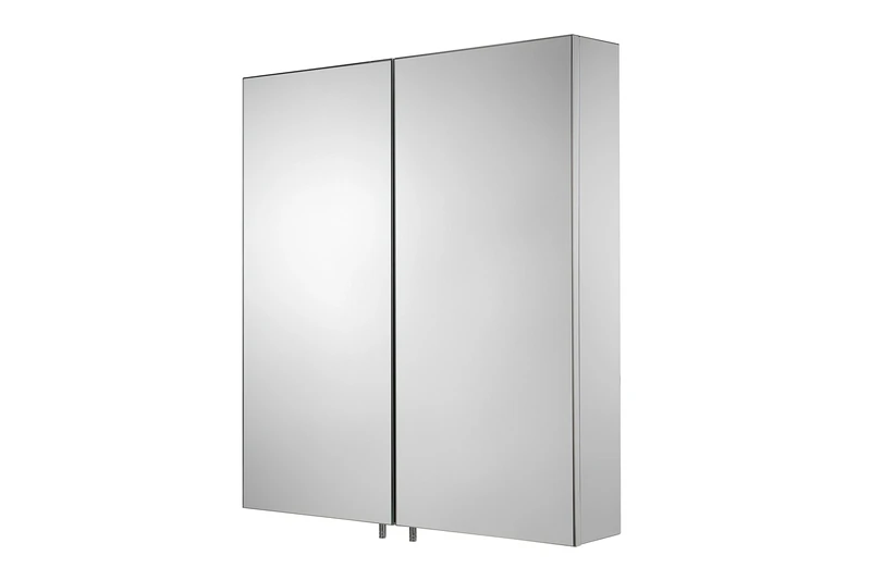 Croydex Bathroom Medicine Cabinet, Stainless Steel, 670x600x119mm,WC940205