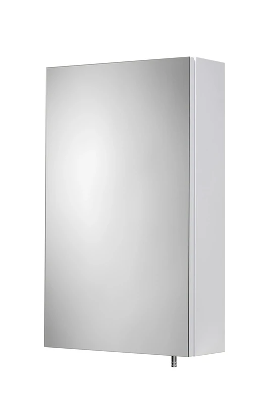 Croydex Dawley White Bathroom Mirror Cabinet, Wall Mounted Bathroom Cabinet with Mirror, Pre-Assembled & All Fixings Included, with Easy Hang 'n' Lock Installation, Soft Close Hinges, 67x40x11.9cm