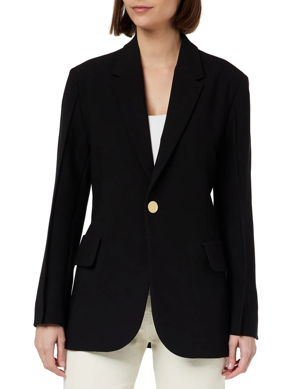 Just Cavalli Women's Jacket, 900 Black, UK 14