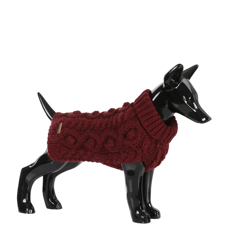 PAIKKA Handmade Knitted Jumper Wine Red 50