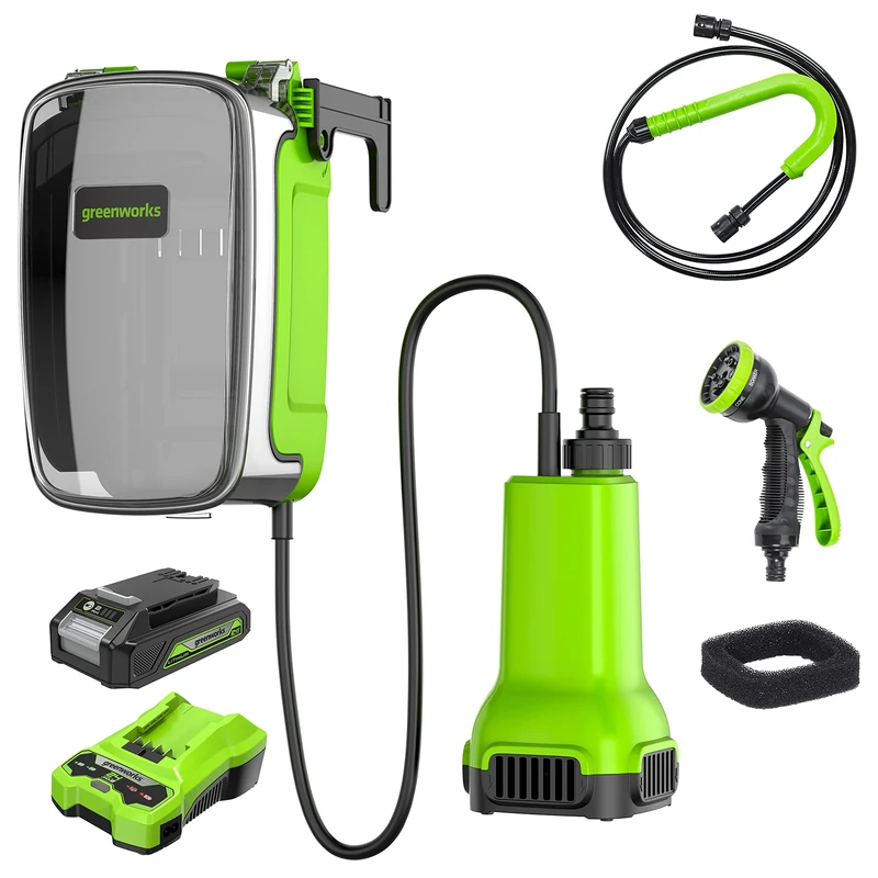 24V Submersible Water Pump with 2Ah battery/charger