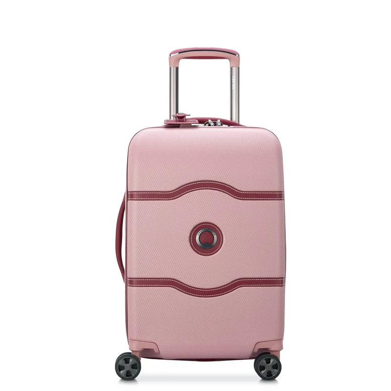 DELSEY PARIS Chatelet Hardside Luggage with Spinner Wheels, Pink, Carry-on 21 Inch, No Brake, Chatelet Hardside Luggage with Spinner Wheels