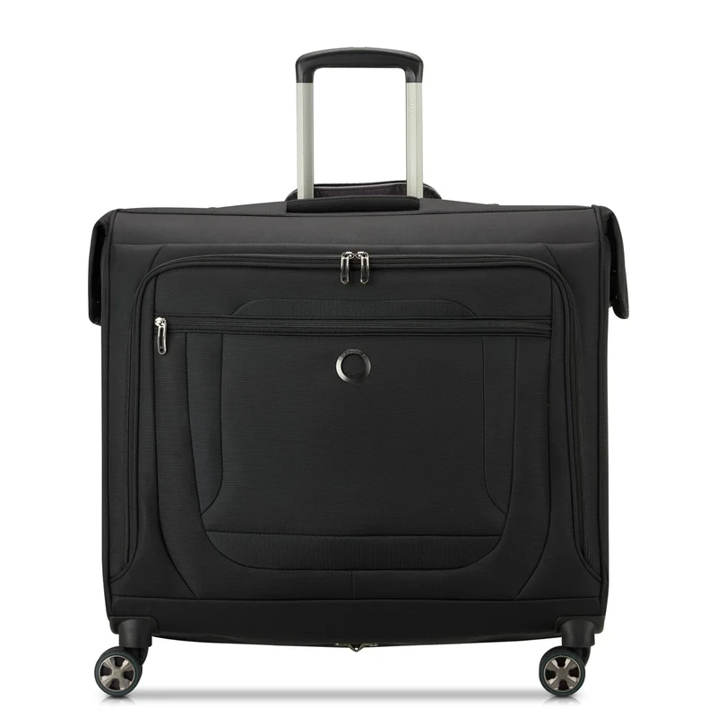 DELSEY PARIS Luggage Helium DLX Garment Bag with Spinner Wheels, Black, 24 Inch, Black, 24 Inch, Helium DLX Garment Bag with Spinner Wheels