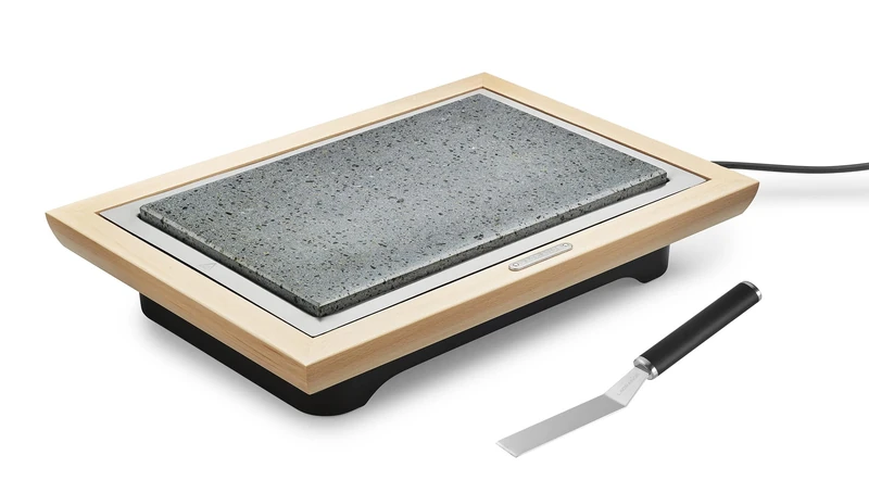 Pierre® Deluxe Light Wood Frame Grill + Scraper - Image 1