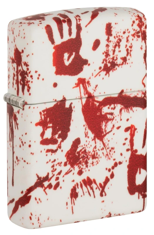 Zippo Windproof Lighter, Bloody Hand Design – 540°, Colour Image – Refillable, Reusable, Windproof Design – Comes in Gift Box – Made in USA
