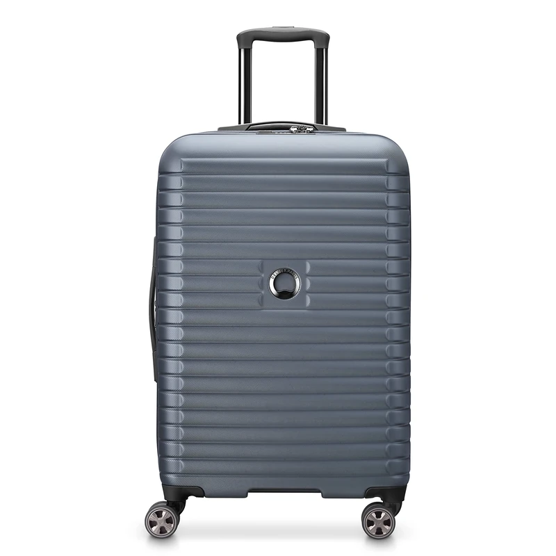 DELSEY Paris Cruise 3.0 Hardside Expandable Luggage with Spinner Wheels, Graphite, Checked-Medium 24 Inch, Cruise 3.0 Hardside Expandable Luggage with Spinner Wheels