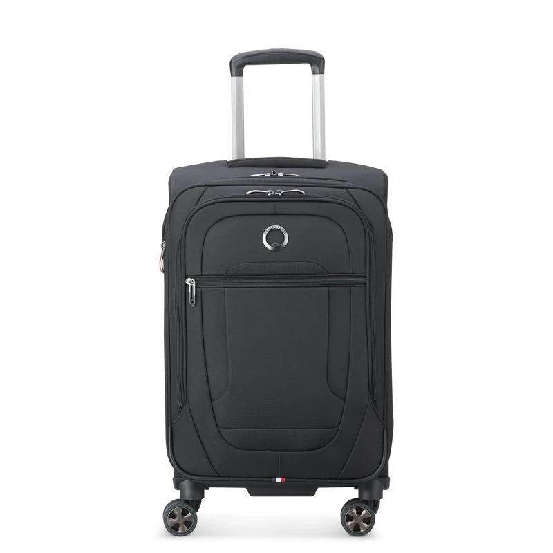 DELSEY PARIS Helium DLX Softside Expandable Luggage with Spinner Wheels, Black, Carry on 20 Inch, Helium DLX Softside Expandable Luggage with Spinner Wheels