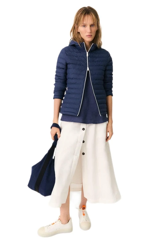 ECOALF Women's Atlanticalf Jacket Woman, Indigo Blue, S