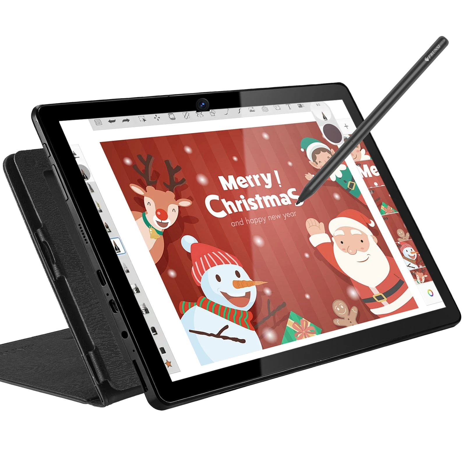 Frunsi T11 Pro Standalone Drawing Tablet with Screen,No Computer needed,10.1 inch FHD Display,Octa-Core CPU,Pre-installed Sketchbook & Flipaclip - Ideal for Student, Digital Artists, Designers