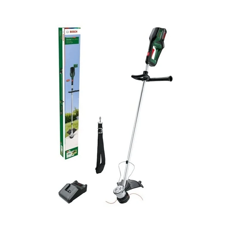 Bosch Home and Garden Advanced GrassCut 36V-33 Cordless Lawn Trimmer (1x 2.0 Ah Battery, 36V System, Brushless Motor, Cutting Diameter: 33 cm, Very demanding cuts, in a Cardboard Box)