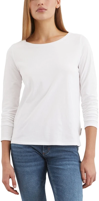 Marc OߴPolo Women's Regular Fit Organic Cotton Long Sleeve Top, White (White), XXL