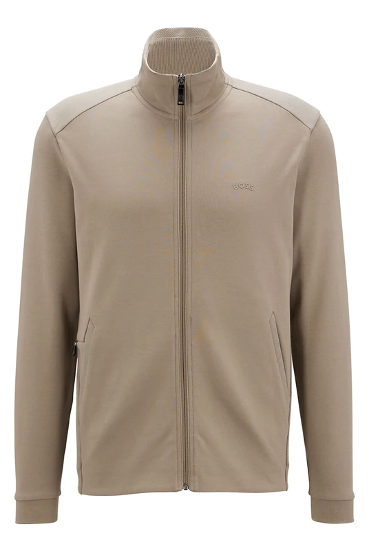 BOSS Men's Skaz Curved Jersey, Light/Pastel Green, XXL