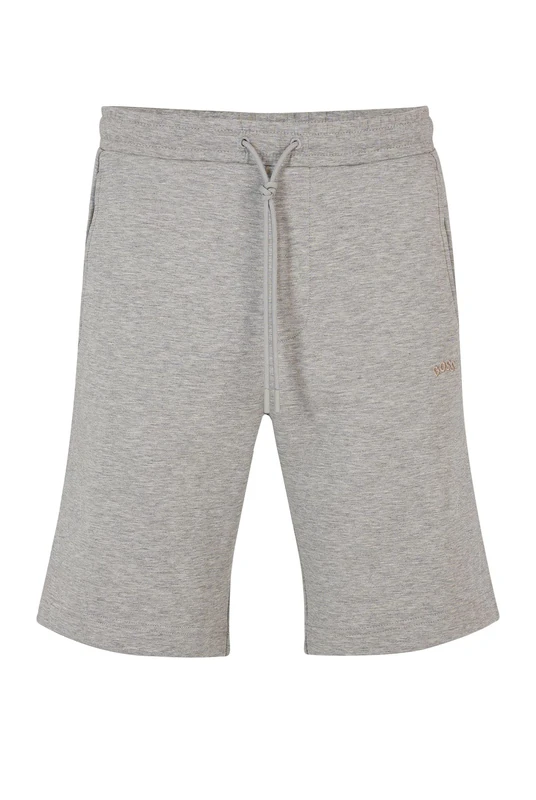 BOSS Mens Headlo 2 Grid-artwork shorts in a cotton blend