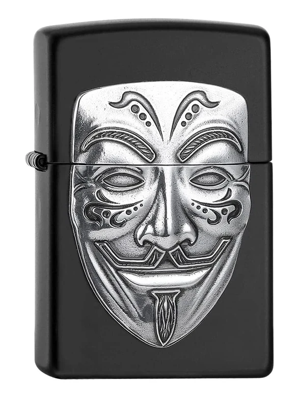 Zippo Lighter, Metal, Black Matte, One Size