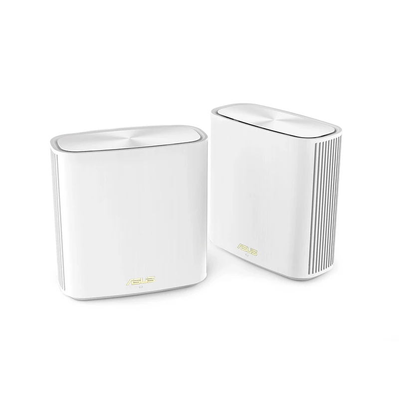 ASUS ZenWiFi XD6S Whole Home Mesh WiFi 6 System AX5400 (2 Pack White) Coverage up to 5400 m² (4+ Rooms), Simple Setup, Network Security