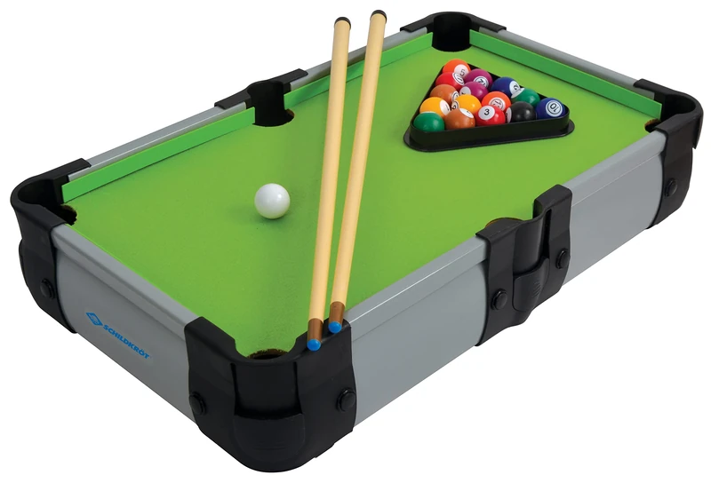 Schildkröt Mini Pool Table, Small Pool Table with 2 Cues, 16 Balls, Arrangement Triangle, for Children Aged 5 and Up, 970311