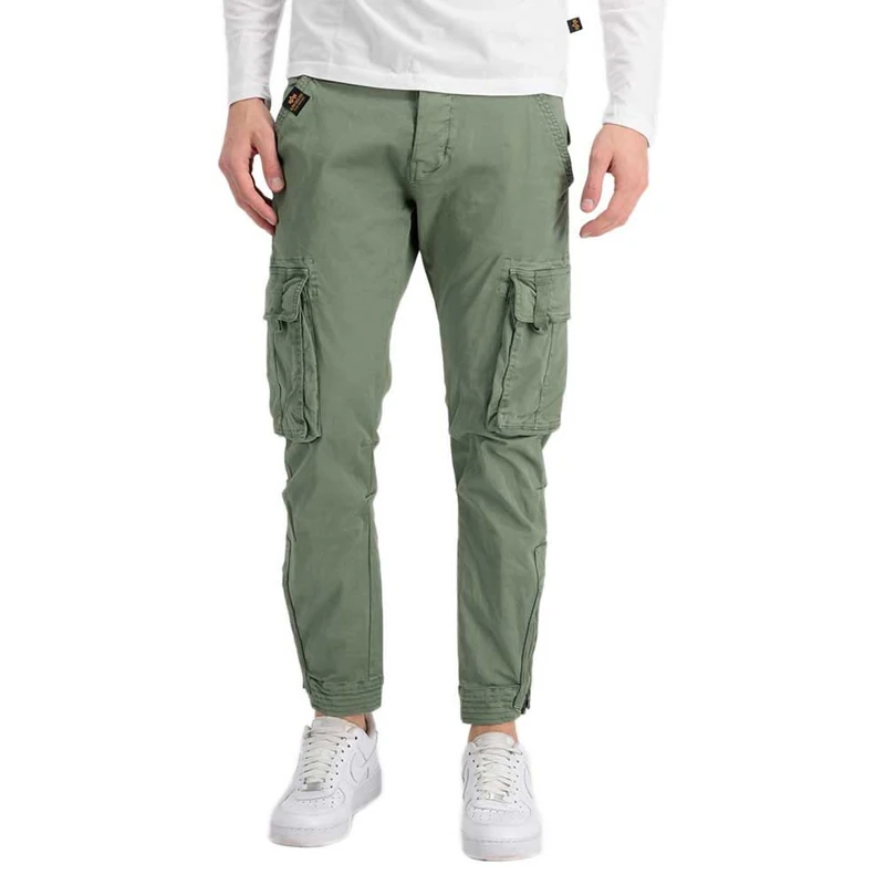 Alpha Industries Task Force Mens Casual Trousers Vintage Green
