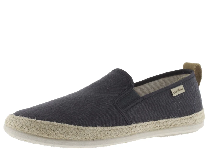 victoria Bamba André Washed Canvas Espadrilles & Side Elastics & Textile Braid 5200155 for Men Marino 44